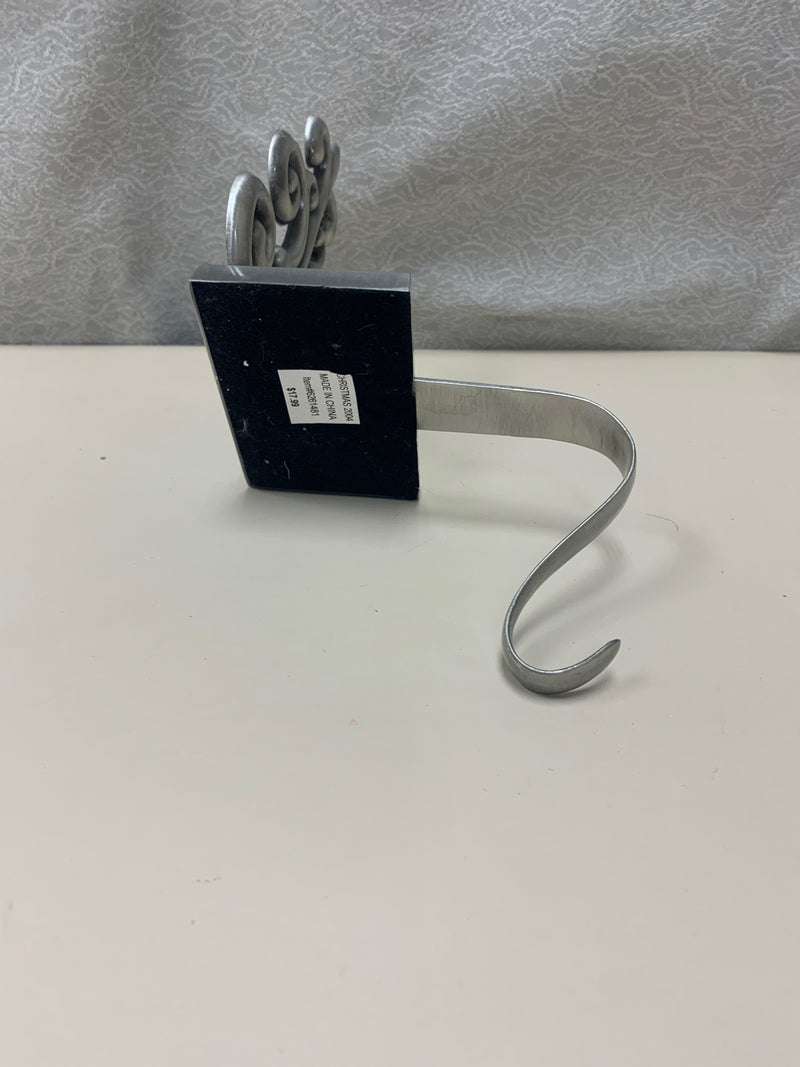 SILVER EMBLEM STOCKING HANGER