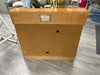 WOOD PAINTED CABINET W/2 TIER TOP