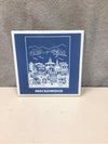 BRECKENBRIDGE BLUE/WHITE TILE TRIVET