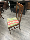 CHERRY PEDESTAL ROUND TABLE W/4 CHAIRS