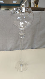 TALL GLASS CANDLEHOLDER