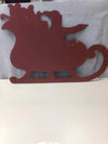 METAL CUTOUT SANTA SLEIGH