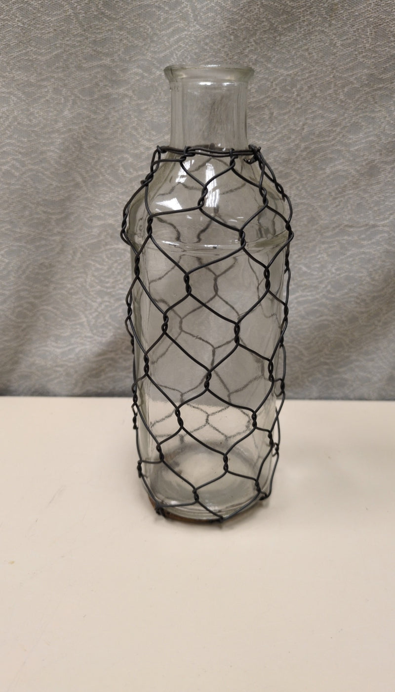 WIRE GLASS BOTTLE
