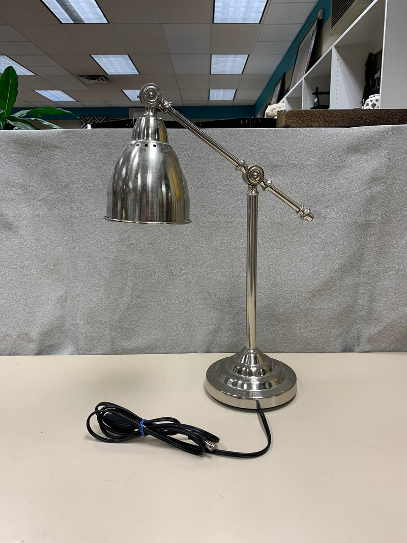 SILVER ADJUSTABLE DESK LAMP