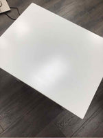 RECTANGULAR WHITE END TABLE