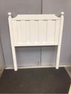 WHITE TWIN HEADBOARD