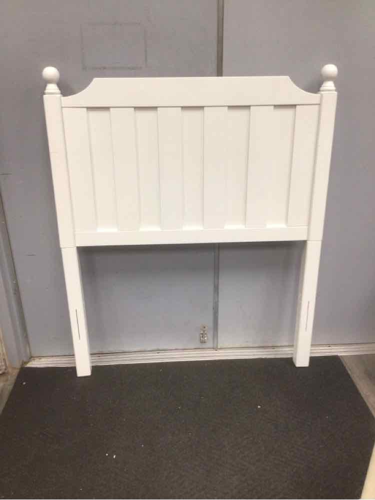 WHITE TWIN HEADBOARD
