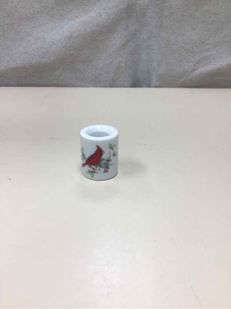 MINI CARDINAL CANDLE HOLDER