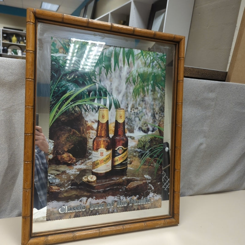 MIRRORED "SAN MIGUEL" BEER PIC