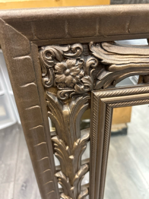 GOLD WOOD HANGING MIRROR