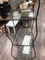 METAL/GLASS CURVY SHELF