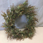 GREEN FAUX FERN WREATH