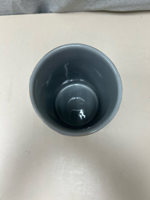 GOLD WHITE CERAMIC VASE