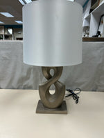 SILVER ABSTRACT SHAPE LAMP