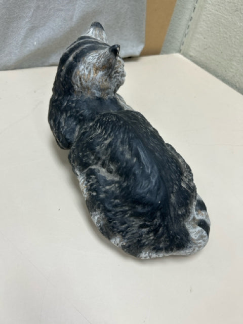 BLACK GREY CERAMIC CAT