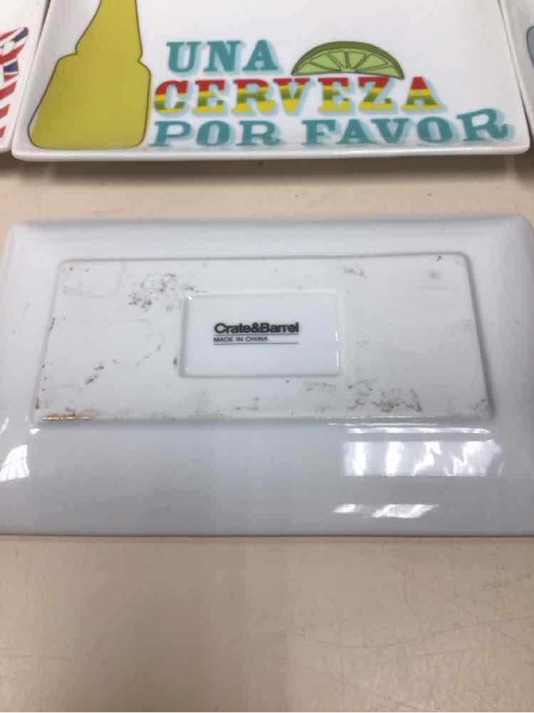 4 BEER THEME SNACK PLATES