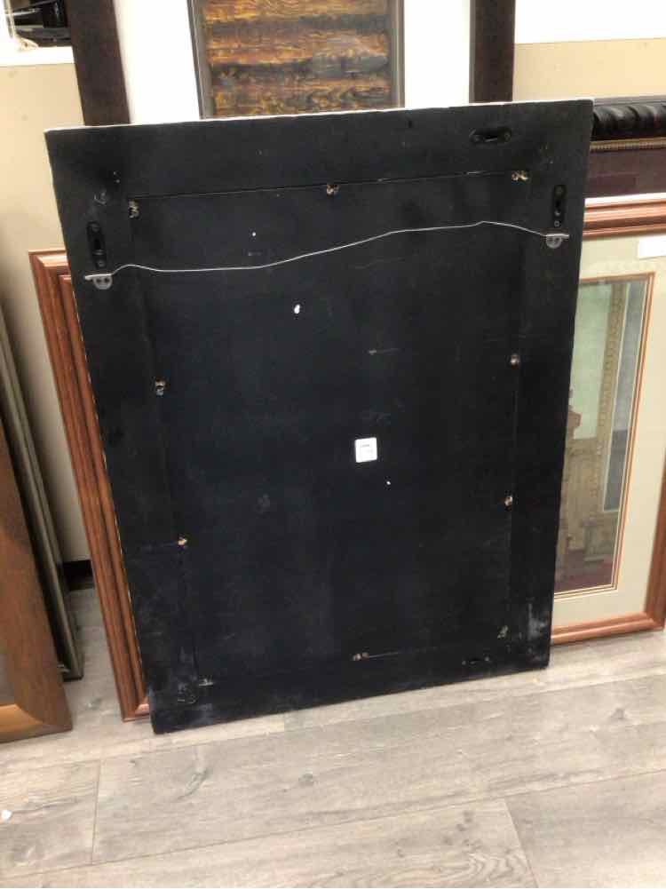 LARGE BLUE/WHITE TILE MIRROR