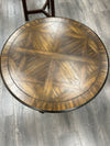RIDGED ROUND END TABLE