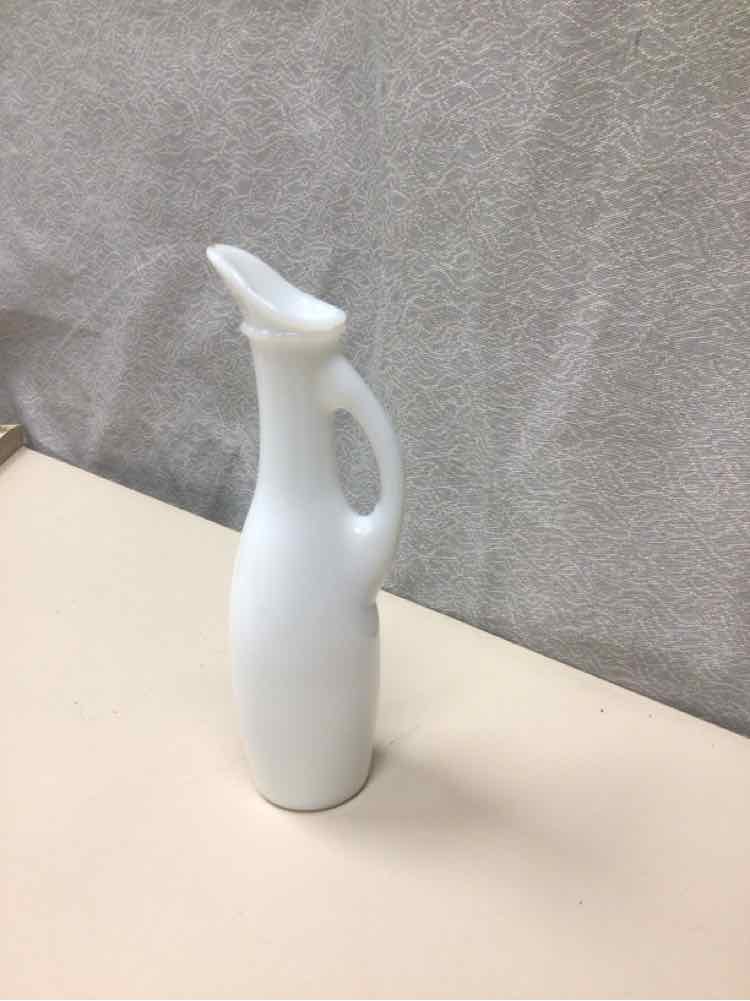 WHITE SLENDER PITCHER