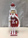 KING RED/WHITE NUTCRACKER