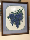 BLUE FLORAL CUT OUT PIC
