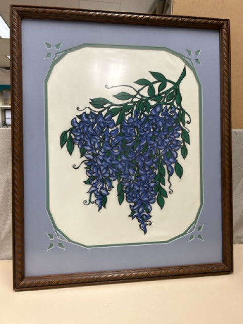 BLUE FLORAL CUT OUT PIC
