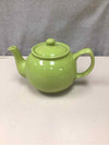 LIME GREEN CERAMIC TEAPOT