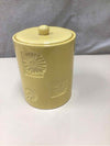 YELLOW CERAMIC KITCHEN CANISTER