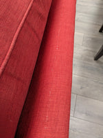 RED UPHOLSTERED SOFA