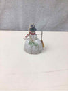 MINI CARVED WHITE SNOWMAN