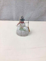 MINI CARVED WHITE SNOWMAN
