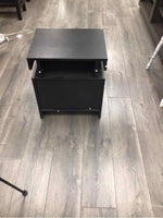BLACK 2 DRAWER NIGHTSTAND