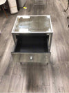 MIRRORED NIGHTSTAND W/DRAWER