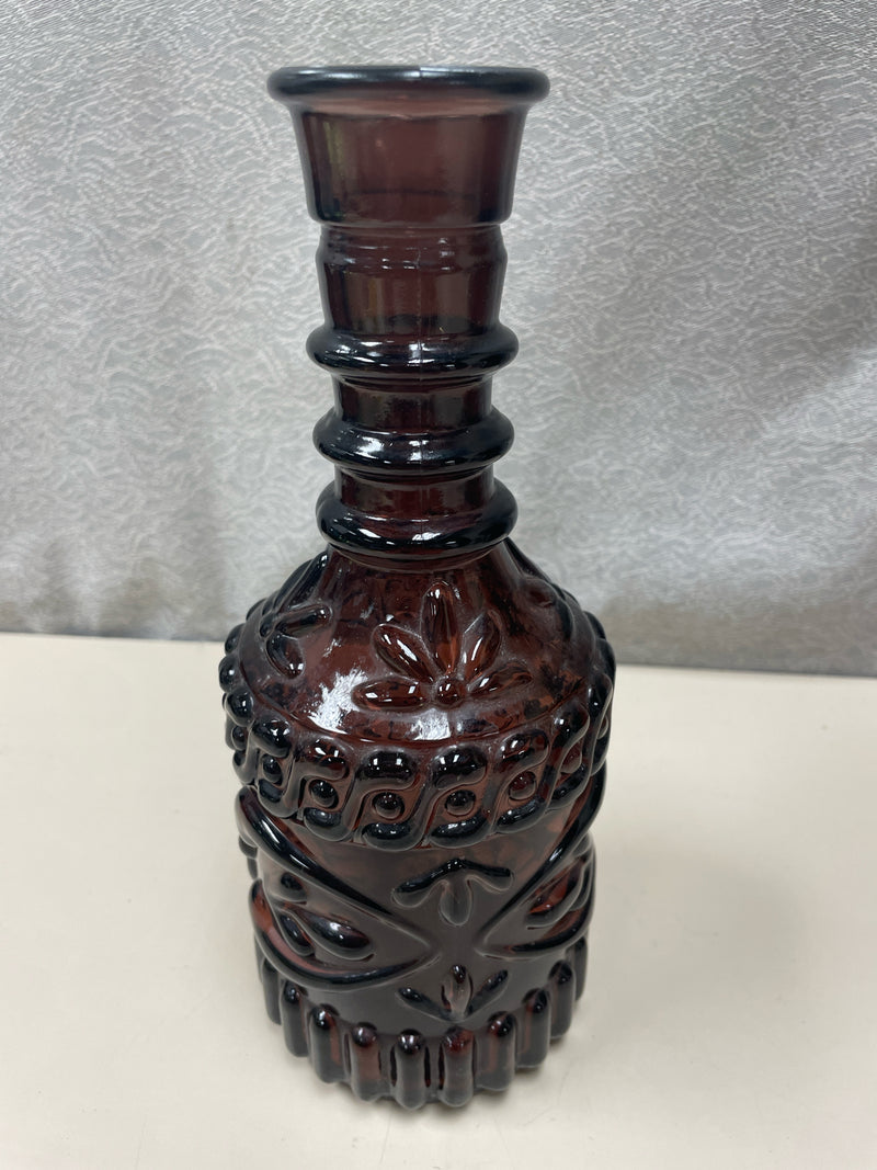 PURPLE GLASS BOTTLE