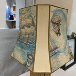 BOOK THEME W/MAP SHADE LAMP