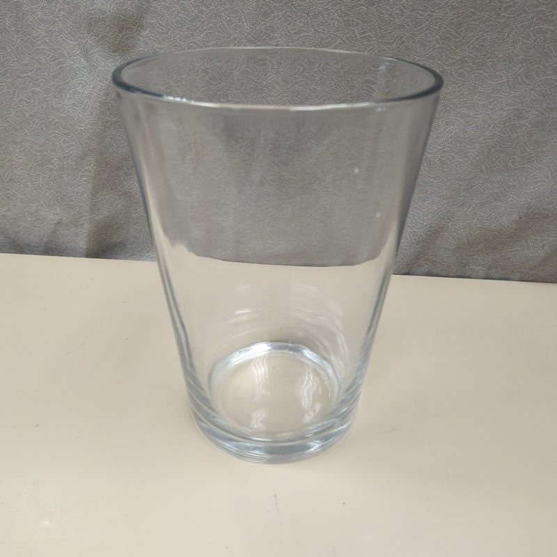 TALL CLEAR GLASS VASE