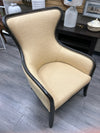 TAN ARMCHAIR W/NAILHEAD TRIM
