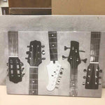BLACK/WHITE GUITARS CANVAS