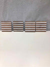 4 WOOD/WHITE STONE COASTERS