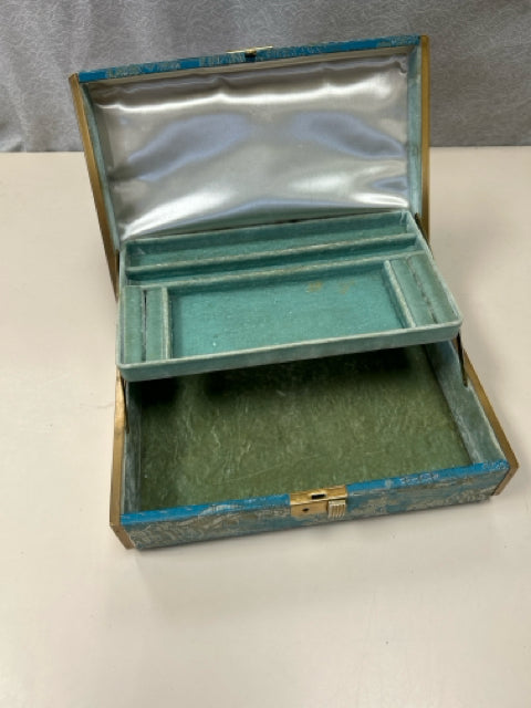 ANTIQUE GREEN ASIAN BOX