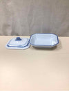 BLUE/WHITE IRON CONTAINER