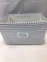 FABRIC BASKET GRAY/WHITE