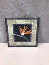 GREEN FLORAL TILE TRIVET