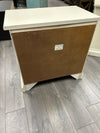 WHITE NIGHTSTAND W/DRAWER & CABINET