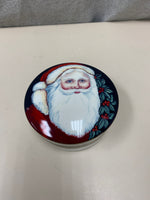 ROUND LIDDED SANTA HEAD CONTAINER