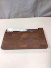 HANDMADE CHEESE BOARD W/KNIFE