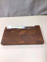 HANDMADE CHEESE BOARD W/KNIFE