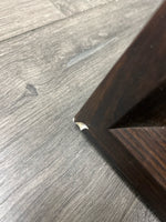 LARGE BROWN FLOOR STANDING MIRROR
