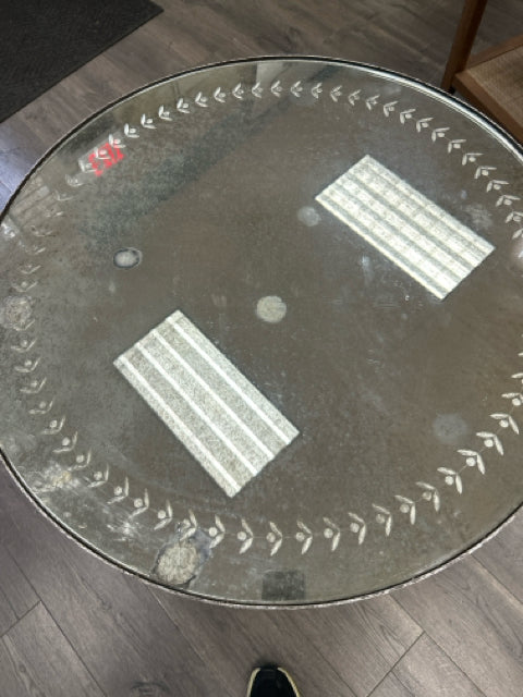MIRRORED IRON ROUND TABLE