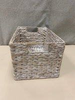 WHITE WASHED SEAGRASS BASKET